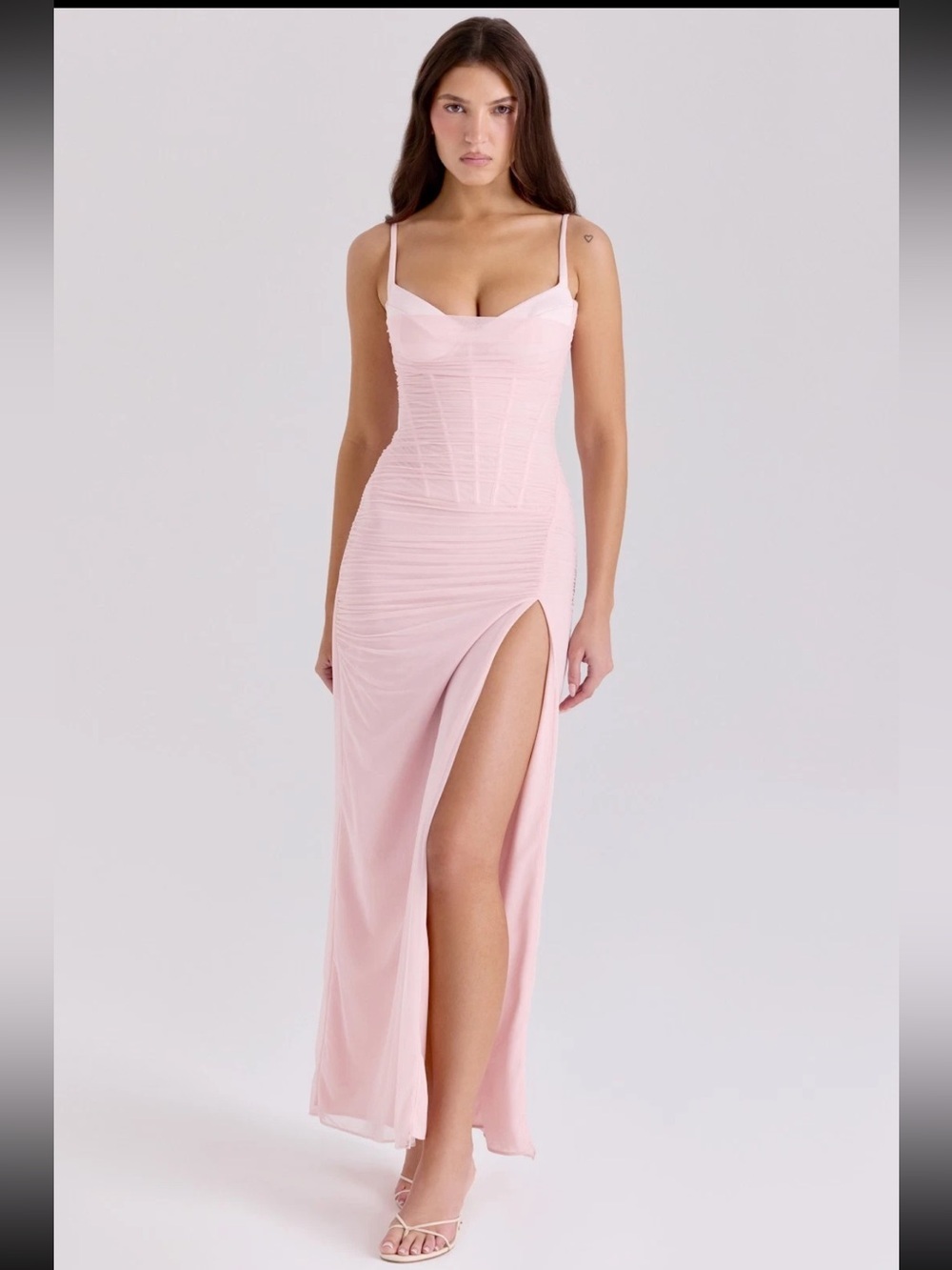 House of CB Lini Pastel Pink Maxi Dress